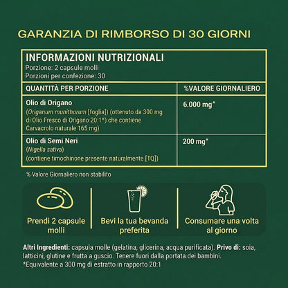 Capsule Molli di Olio di Origano